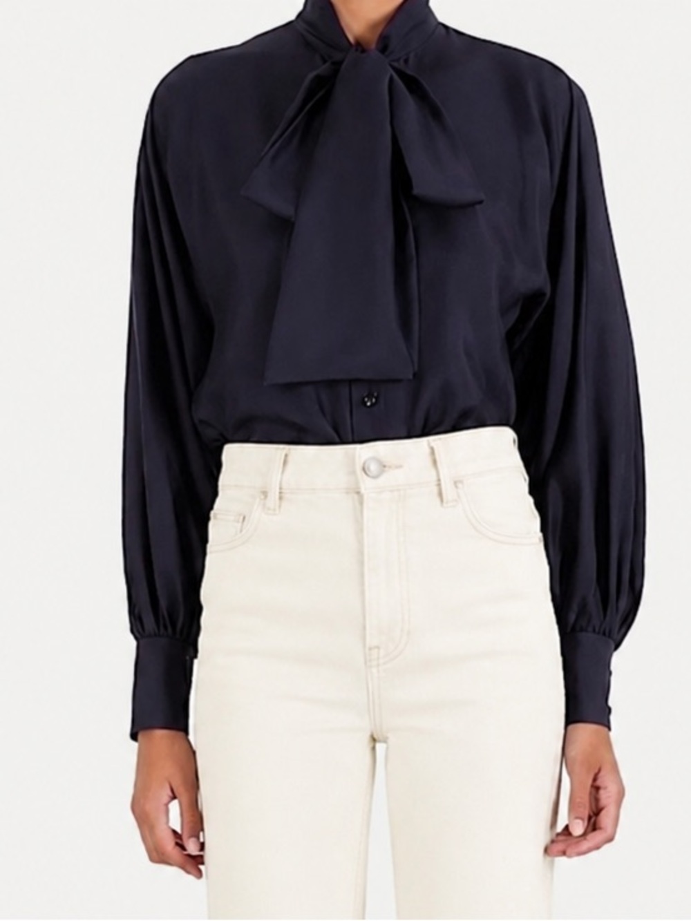 Zimmermann Tama silk navy blouse - 1